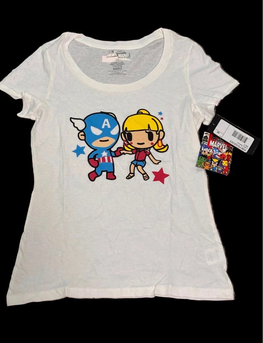 TokiDoki X Marvel Lets Dance 2012 Women’s Youth Marvel Pop Shirt NWT Medium M